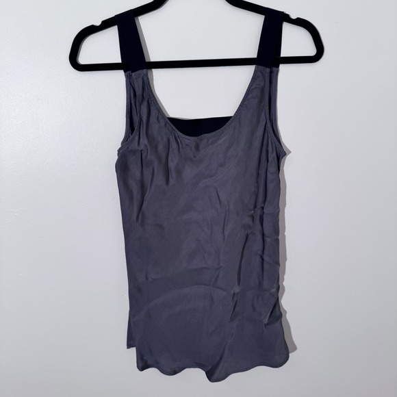 Theory Irea Tank Top Sleeveless Layering Stretch Casual‎ Gray Top Size M EUC - Picture 1 of 7